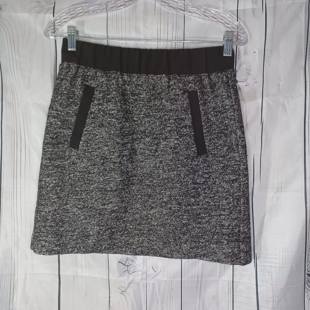 Loft pull on tweed wool blend preppy classic mini skirt